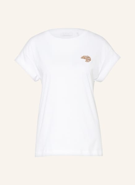 rich&royal T-Shirt mit Schmucksteinen , Farbe: WEISS (Bild 1)