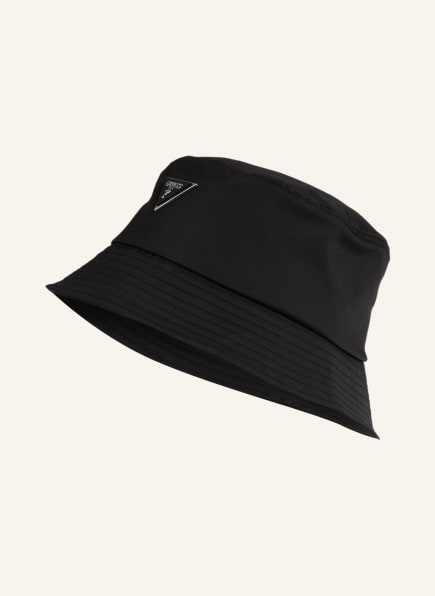 guess bucket hat black