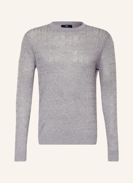 STROKESMAN'S Pullover mit Leinen , Farbe: GRAU (Bild 1)
