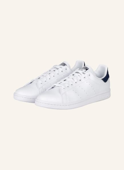 adidas Originals Sneaker STAN SMITH, Farbe: WEISS/ DUNKELBLAU (Bild 1)