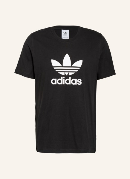 adidas Originals T-Shirt ADICOLOR CLASSICS TREFOIL , Farbe: SCHWARZ/ WEISS (Bild 1)