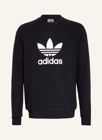 adidas Originals Sweatshirt TREFOIL WARM-UP, Farbe: SCHWARZ/ WEISS (Bild 1)