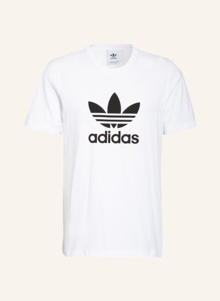 adidas Originals T-Shirt ADICOLOR CLASSICS TREFOIL, Farbe: WEISS/ SCHWARZ (Bild 1)