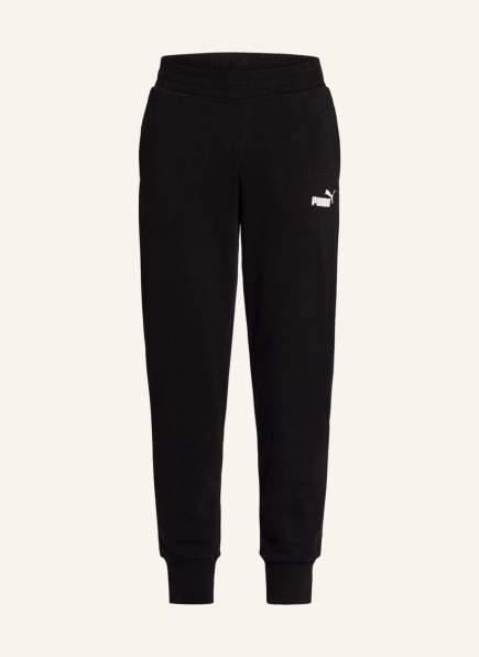 PUMA Sweatpants ESSENTIALS, Color: BLACK/ WHITE (Image 1)