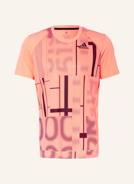 adidas T-Shirt CLUB GRAPH, Farbe: NEONROT/ SCHWARZ (Bild 1)