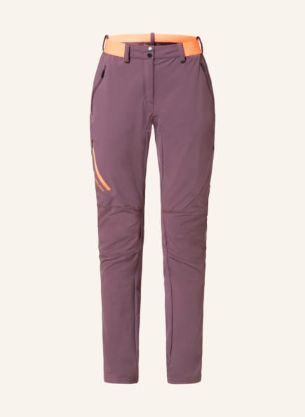 VAUDE Outdoor-Hose SCOPI II, Farbe: DUNKELLILA/ NEONROT (Bild 1)