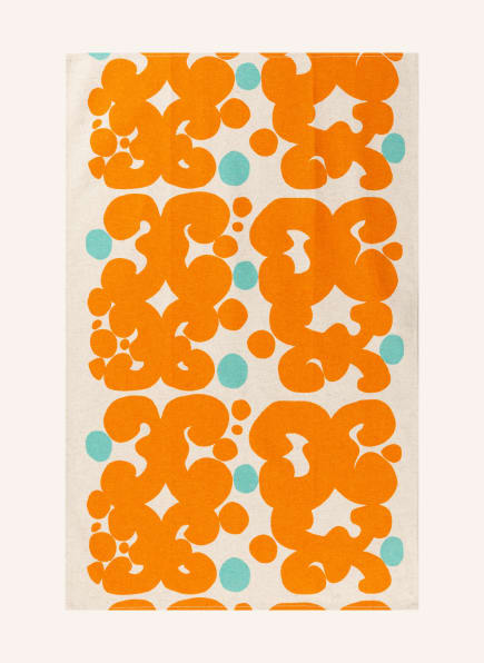 marimekko Dish towel KEIDAS, Color: BEIGE/ ORANGE/ MINT (Image 1)
