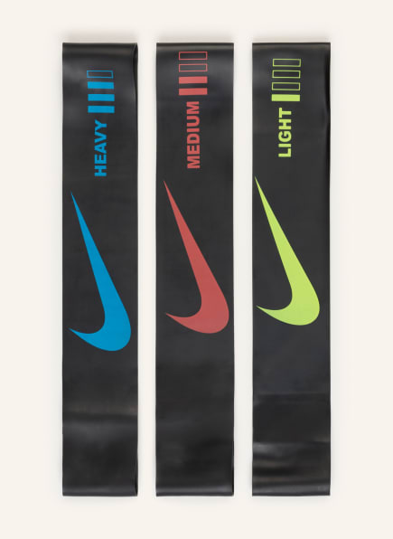 Nike 3dílná sada fitness pásů LOOP MINI, Barva: ČERNÁ (Obrázek 1)