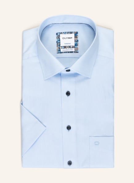 OLYMP Koszula z krótkim rękawem, krój zbliżony do modern fit, Kolor: JASNONIEBIESKI (Obrazek 1)