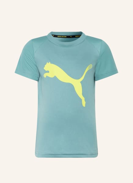 PUMA T-Shirt , Farbe: BLAU/ NEONGRÜN (Bild 1)