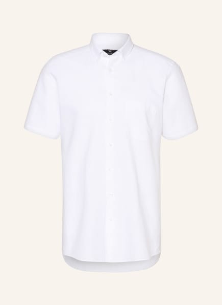 STROKESMAN'S Kurzarmhemd Modern Fit mit Leinen, Farbe: WEISS (Bild 1)