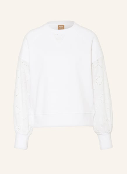 BOSS Sweatshirt EFA with lace, Color: WHITE (Image 1)