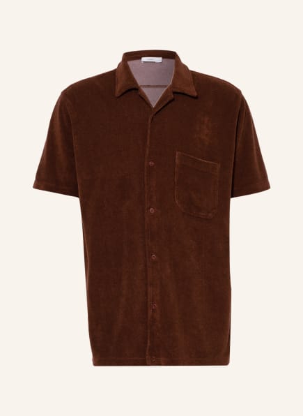 CLOSED Resorthemd Comfort Fit aus Frottee, Farbe: BRAUN (Bild 1)
