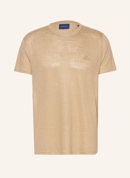 GANT T-Shirt aus Leinen, Farbe: BEIGE (Bild 1)