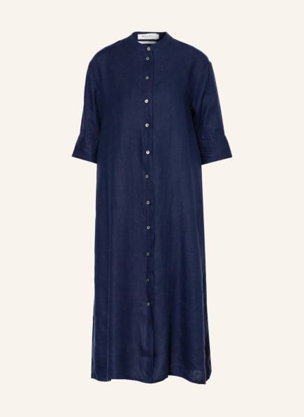 MAERZ MUENCHEN Hemdblusenkleid aus Leinen, Farbe: DUNKELBLAU (Bild 1)