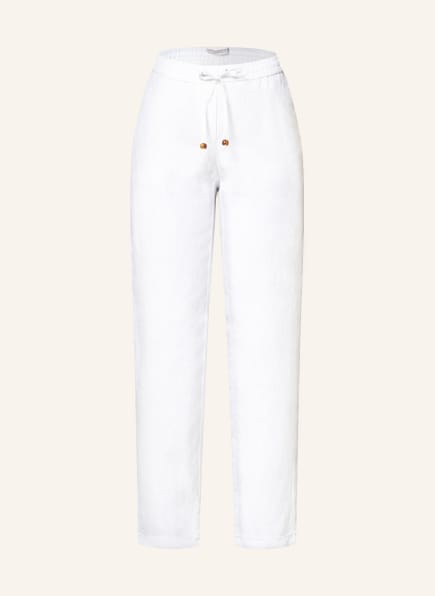 RAFFAELLO ROSSI Leinenhose AMY, Farbe: WEISS (Bild 1)