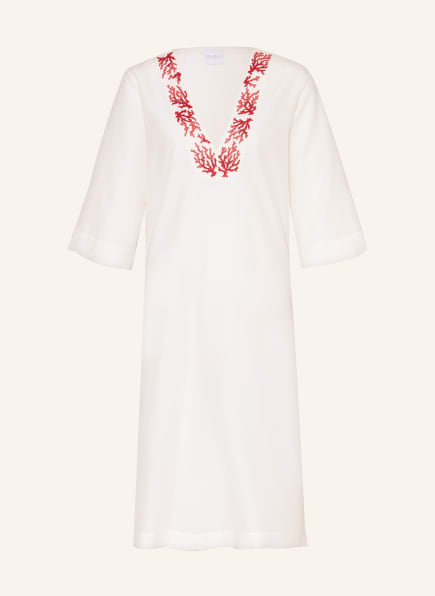 Max Mara Dress ORIONE with 3/4 sleeves , Color: WHITE/ DARK RED/ RED (Image 1)