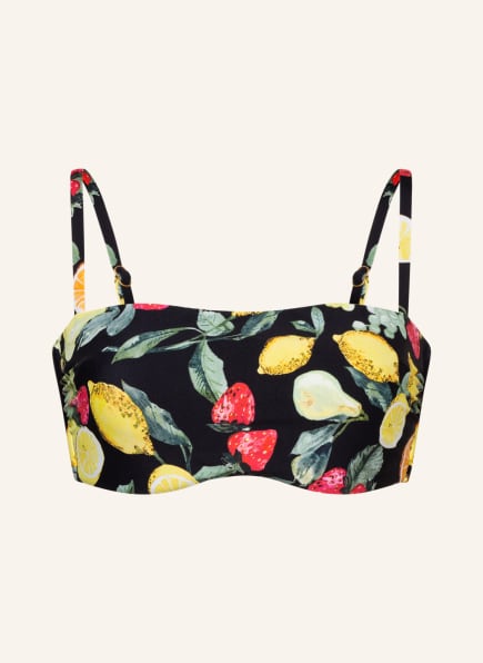 SEAFOLLY Bustier-Bikini-Top LEMONCELLO, Farbe: SCHWARZ/ GELB/ ROT (Bild 1)