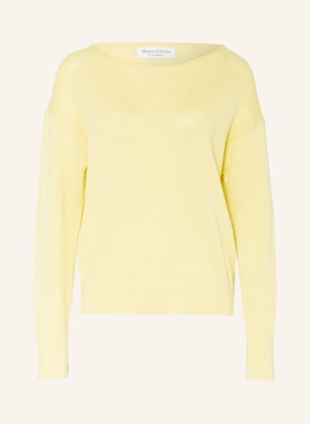 Marc O'Polo Sweater with linen , Color: LIGHT YELLOW (Image 1)