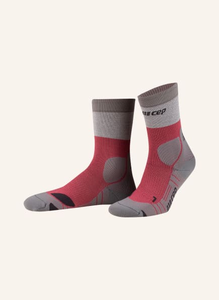 cep Trekking-Socken MERINO COMPRESSION HIKING, Farbe: 783 berry/grey (Bild 1)