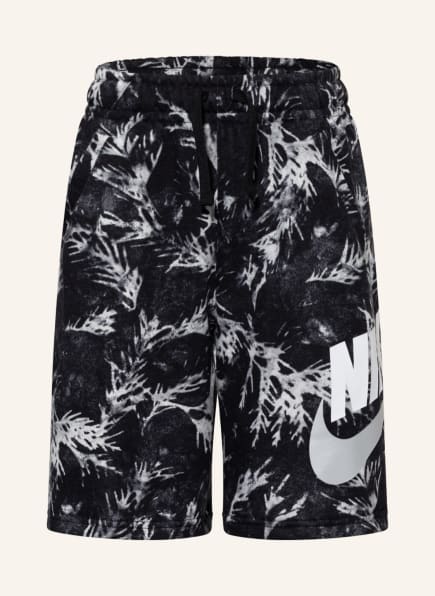 nike sweatshorts black