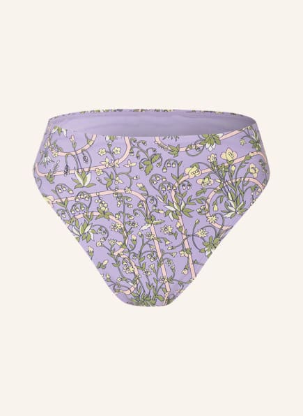 TORY BURCH High-Waist-Bikini-Hose GARDEN MEDALLION, Farbe: HELLLILA/ OLIV/ NUDE (Bild 1)