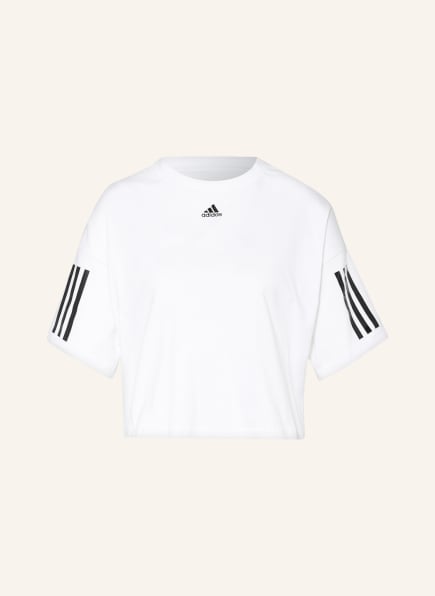 adidas Cropped-Shirt HYPERGLAM BOXY, Farbe: WEISS (Bild 1)
