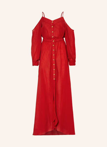 BALMAIN Cold-shoulder dress, Color: RED (Image 1)