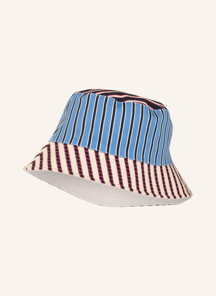 TOMMY HILFIGER Bucket-Hat zum Wenden , Farbe: BLAU/ CREME/ ROT (Bild 1)