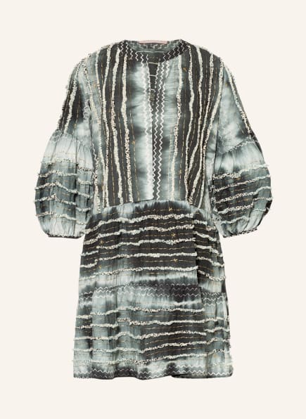 VALÉRIE KHALFON Kleid FIGARI mit 3/4-Arm, Farbe: GRAU/ DUNKELGRAU/ WEISS (Bild 1)