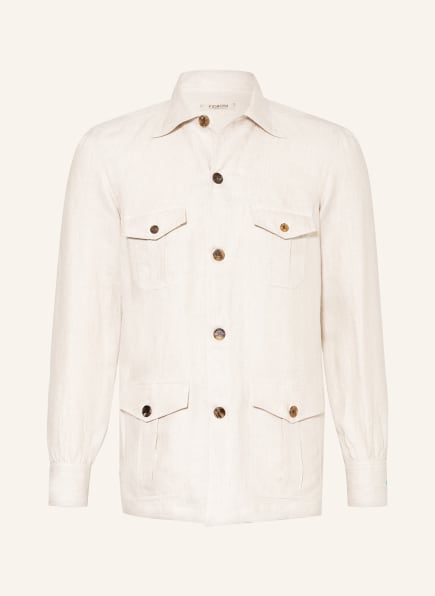 FIORONI Linen overshirt, Color: CREAM (Image 1)