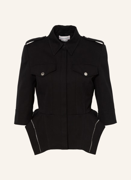 Alexander McQUEEN Jacket with 3/4 sleeve, Color: BLACK (Image 1)