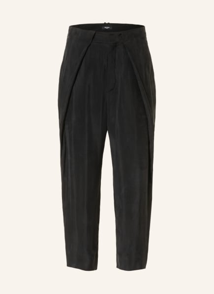 BALMAIN Suit trousers regular fit with tuxedo stripe , Color: BLACK/ WHITE (Image 1)
