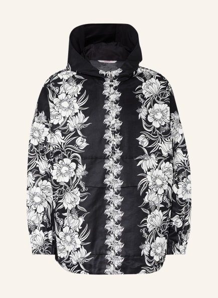 VALENTINO Oversized slip-on jacket, Color: BLACK/ WHITE (Image 1)