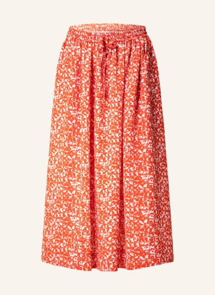 GANNI Skirt, Color: ORANGE/ WHITE (Image 1)