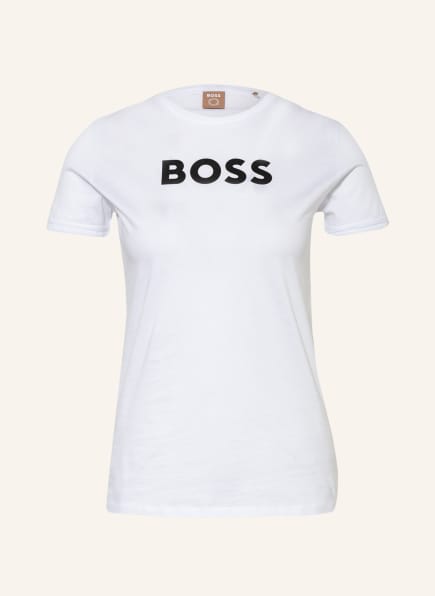 BOSS T-Shirt ELOGO, Farbe: WEISS/ SCHWARZ (Bild 1)