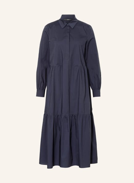 ESPRIT Collection Kleid mit Volants, Farbe: DUNKELBLAU (Bild 1)