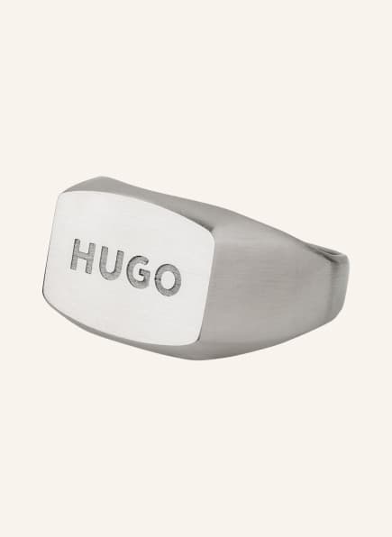 HUGO Ring LOGOBOLD, Farbe: SILBER (Bild 1)