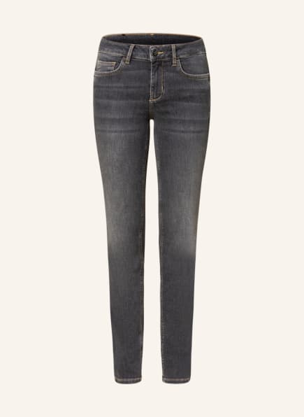 LIU JO Jeans mit Schmucksteinen, Farbe: 87276 Denim dark grey wash (Bild 1)