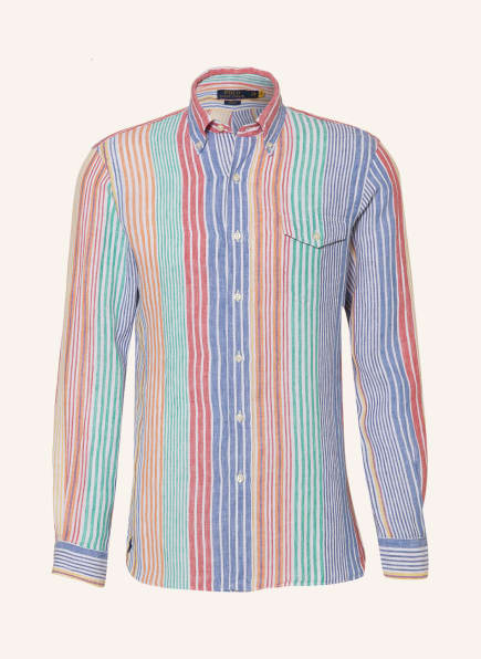 POLO RALPH LAUREN Leinenhemd Slim Fit , Farbe: WEISS/ BLAU/ GRÜN (Bild 1)