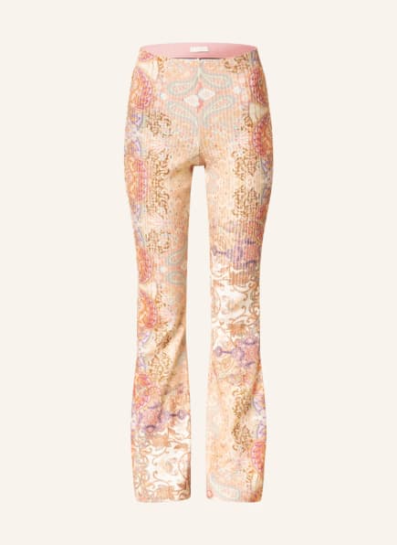 GUESS Trousers EDITH, Color: LIGHT ORANGE/ WHITE/ LIGHT GREEN (Image 1)