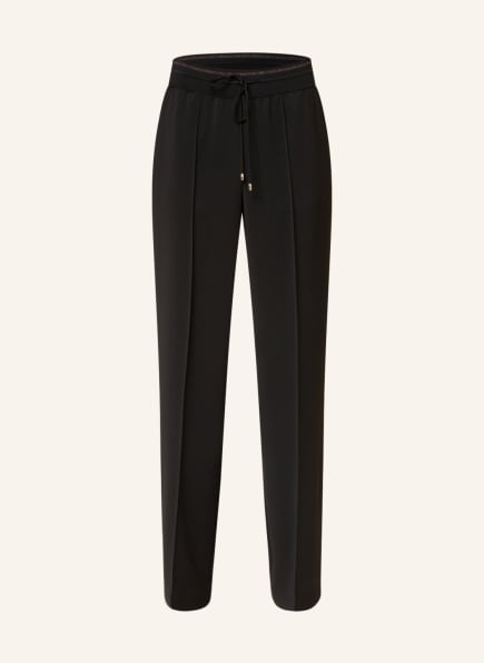 MARC CAIN Wide leg trousers in jogger style, Color: 900 BLACK (Image 1)