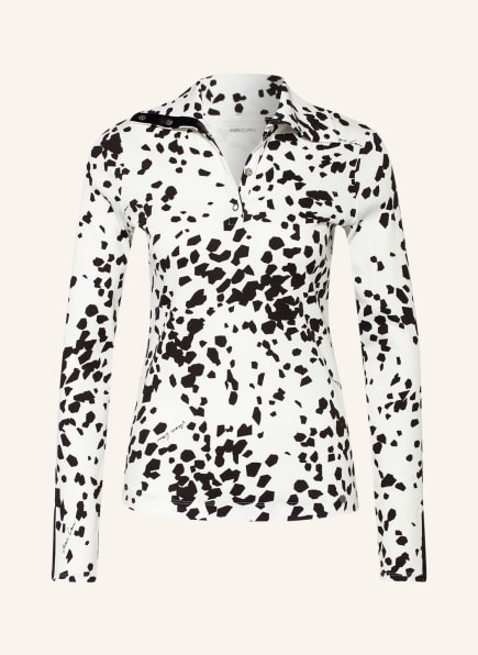 MARC CAIN Henley-Shirt, Farbe: 190 white and black (Bild 1)