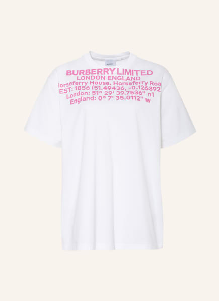 BURBERRY T-Shirt CARRICK, Farbe: WEISS/ PINK (Bild 1)