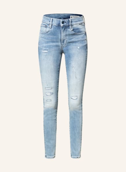 G-Star RAW Skinny Jeans 3301, Farbe: D295 lt indigo aged restored (Bild 1)
