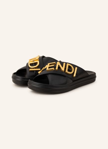 FENDI Slides, Color: BLACK (Image 1)