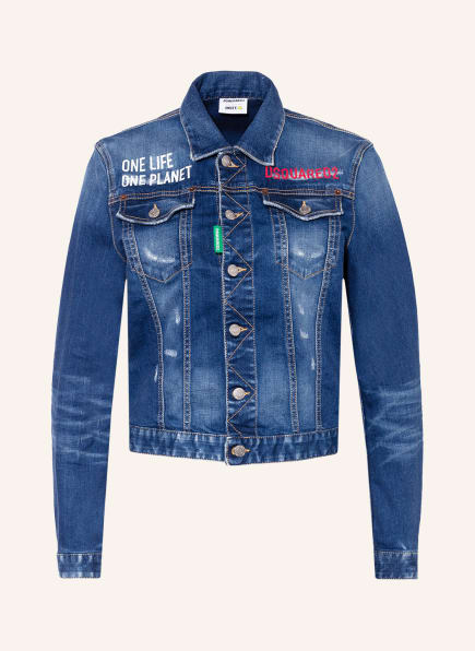 DSQUARED2 Denim jacket SMILEY in dark 