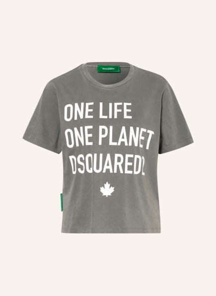 DSQUARED2 T-Shirt RENNY ONE LIFE, Farbe: HELLBRAUN/ WEISS (Bild 1)