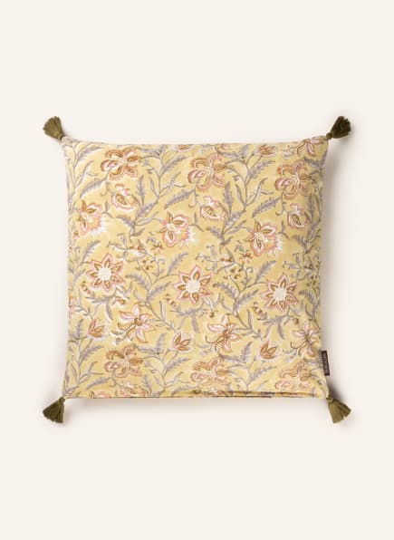 BUNGALOW DENMARK Decorative cushion cover MONSOON, Color: YELLOW/ GRAY/ LIGHT RED (Image 1)