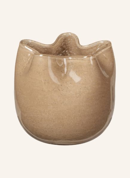 BROSTE COPENHAGEN Vase HURRICANE ESTHER , Farbe: HELLBRAUN (Bild 1)